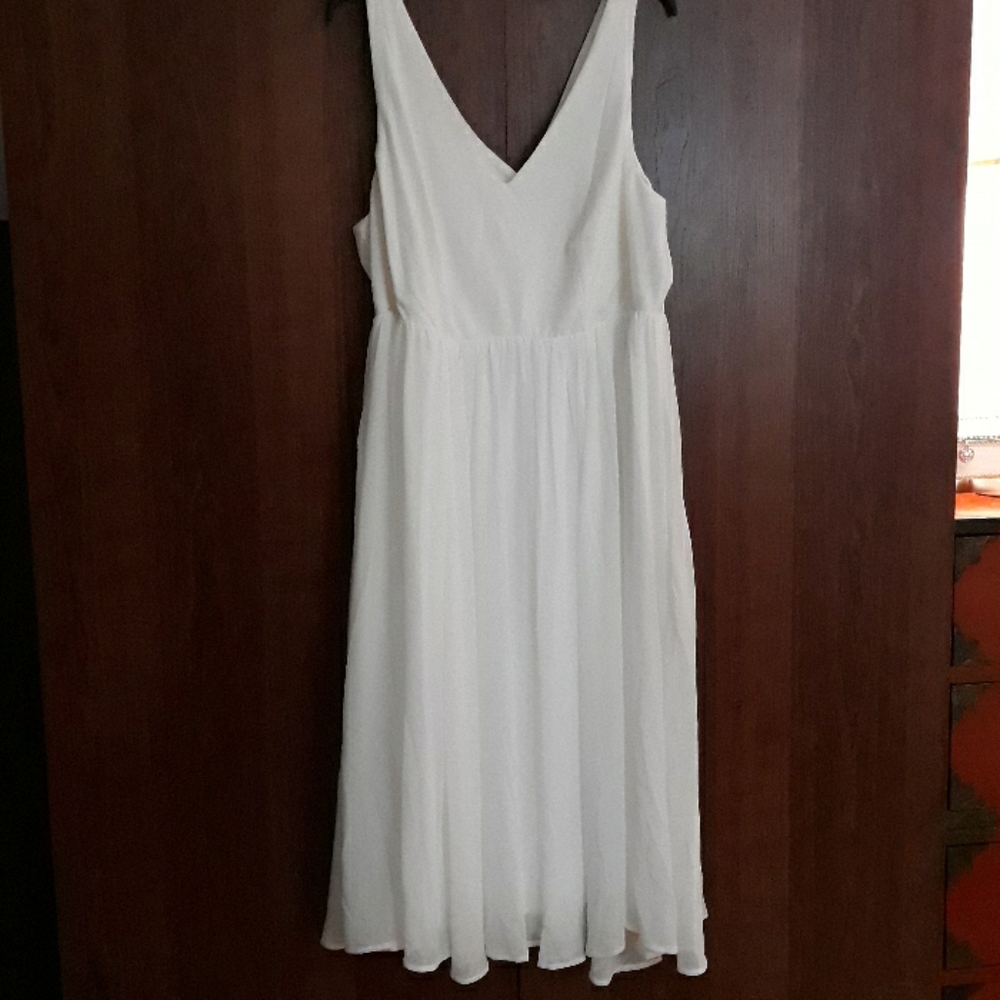 White/Ivory Mid-length Chiffon Torrid dress
